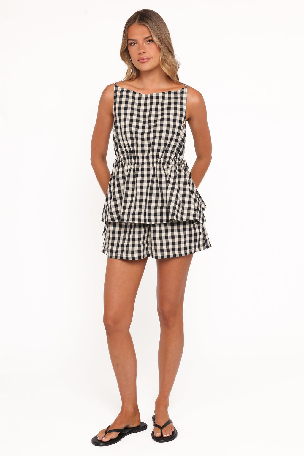 Rory Shorts - Black Gingham