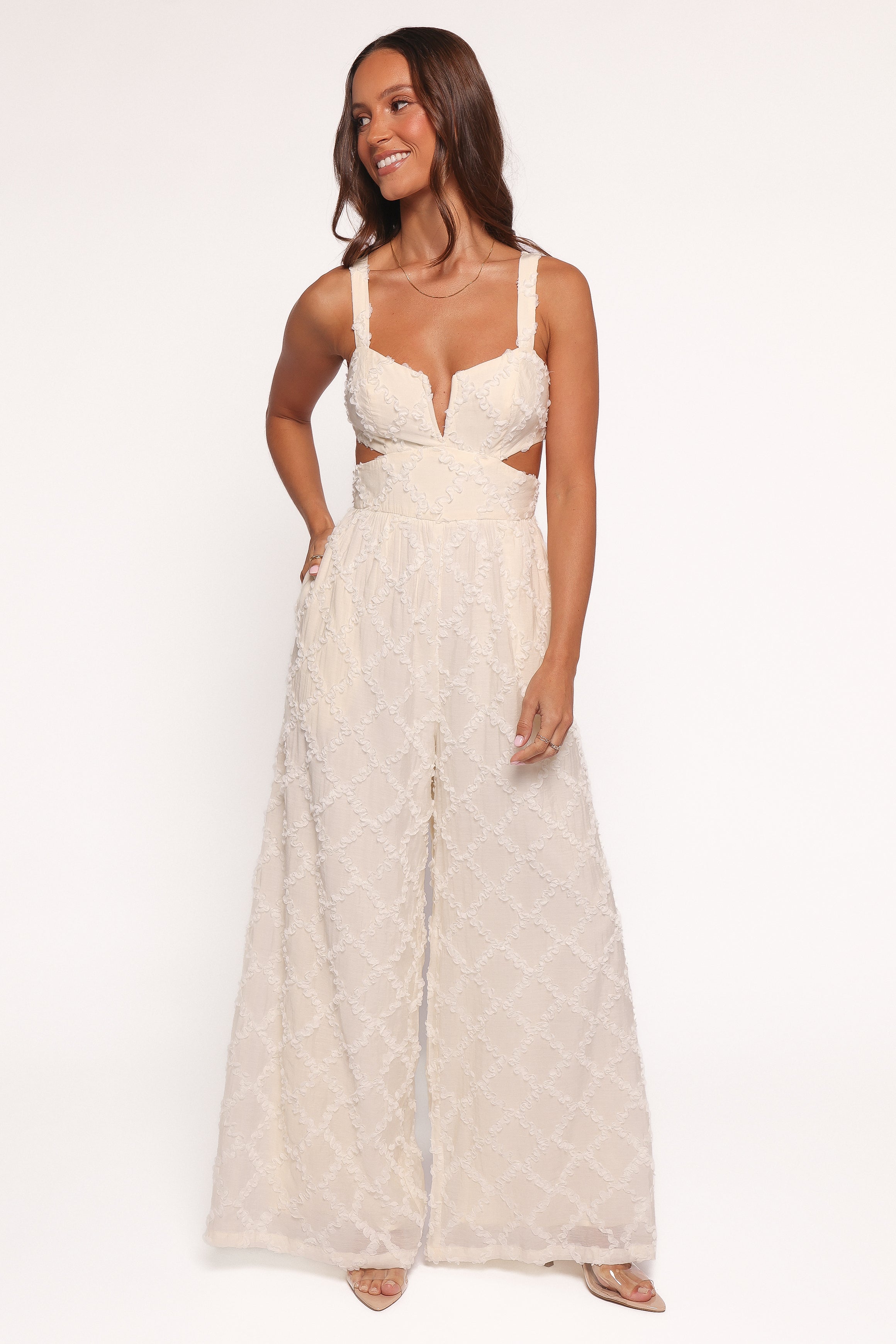 Avella Cutout Jumpsuit - White
