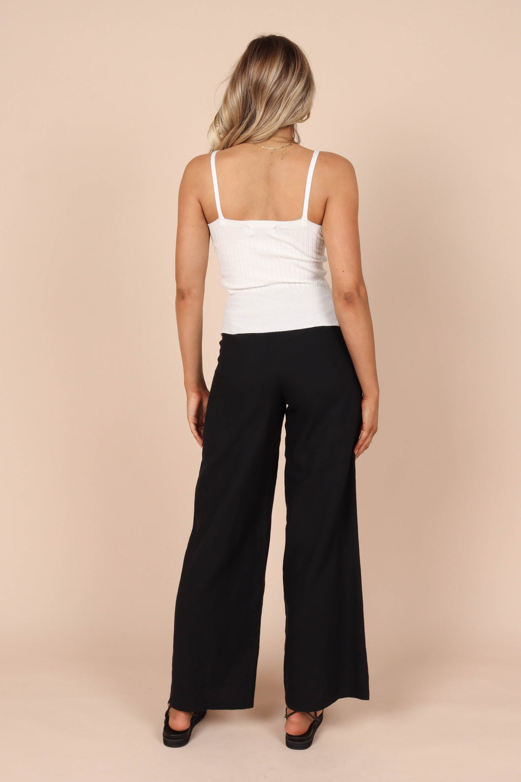 Gemma V Neck Tank Top - Ivory - Inspired by Petal and Pup